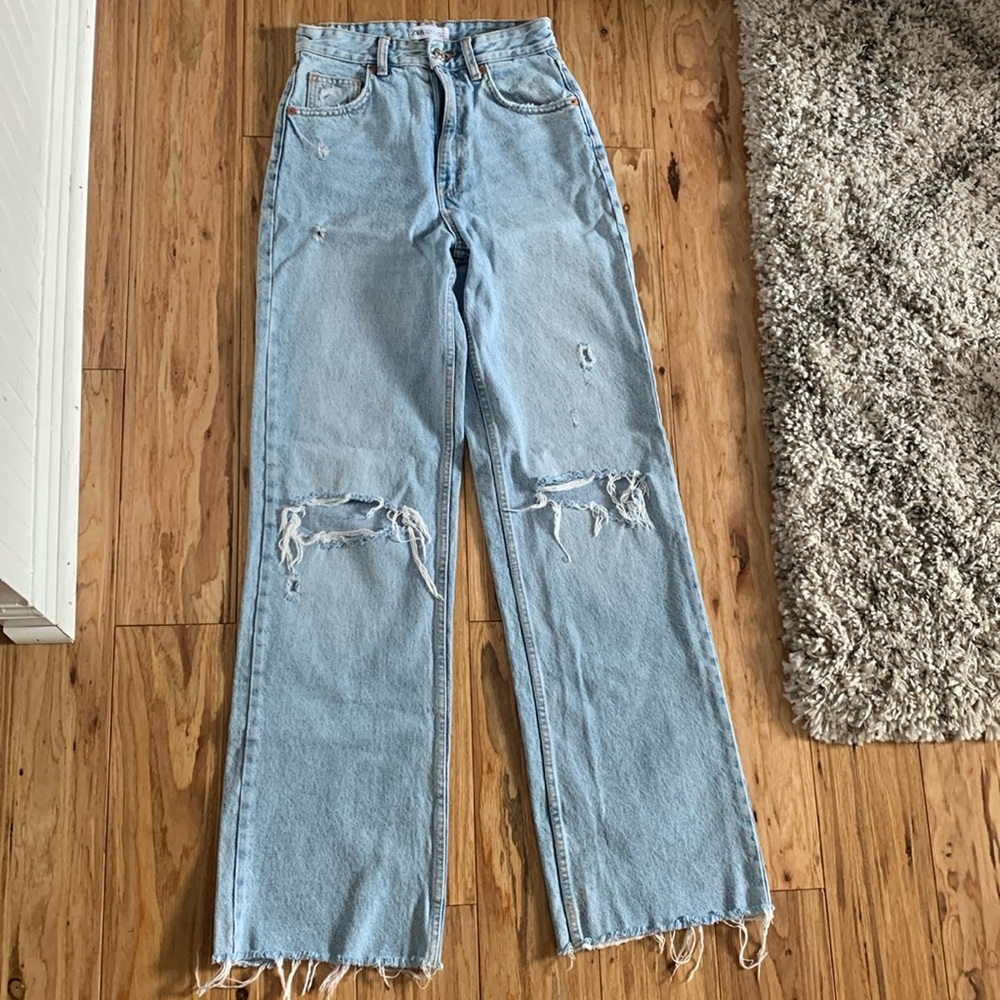 Zara high rise jeans